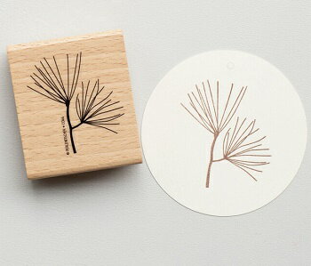 【在庫限り】Perlenfischer スタンプ☆松の枝 葉 お正月（PINIENZWEIG）☆木製 プレゼント クラフト 雑貨..