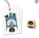 cats on appletrees スタンプ☆寝転がる猫(Rolled Cat Anni)☆動物 木製 プレゼント クラフト 雑貨 保育園 幼稚園 先生【メー...
