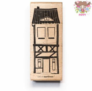 cats on appletrees スタンプ☆House 1☆家 ハウス クリスマス【メール便発送可】木製 プレゼント クラフト 雑貨 保育園 幼稚園 先生