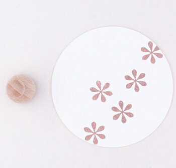 【在庫限り】Perlenfischer可愛いコーン型スタンプ（M）☆フラワー 花柄☆木製 コーン型 プレゼント クラフト 雑貨 保育園・幼稚園・先生【メール便発送可】