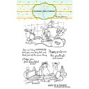 Colorado Craft Company シリコンスタンプ☆AJ495 Anita Jeram ~ Playtime☆アニタジェラーム クリアスタンプ ウサギ ネズミ マフラー 英字【メール便発送可】