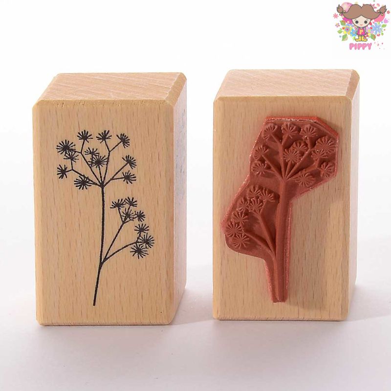 HEINDESIGN ラバースタンプ☆ Sterndolde☆ アストランティア 小花 花柄 野花 花 野草 ハーブ 植物 手帳 日記 ジャーナル ラッピング カード はんこ スタンプ お洒落 可愛い