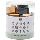 RICO DESIGN スタンプ15個入りセット☆おしゃれな花 フラワー 葉っぱ リーフ(STAMP SET NATURE)☆木製 プレゼント クラフト 雑貨【宅配便のみ発送可】(3)