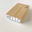 オスコラボ OSCOLABOスタンプブロックメッセージ☆HELLO こんにちは(block message: HELLO)☆木製 はんこ 文具 クラフト 雑貨【メール便発送可】