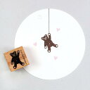 Perlenfischer スタンプ☆ぶら下がりクマ テディベア 動物(TEDDY BEAR)☆木製 プレゼント クラフト 雑貨 保育園 幼稚園 先生【メール便...