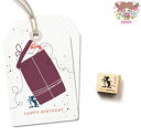 cats on appletrees ミニスタンプ☆Mouse Josepha☆ねずみ ネズミ 振り返る 動物木製 プレゼント クラフト 雑貨 保育園 幼稚園 先生【メール便発送可】