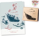 cats on appletrees スタンプ☆Sailing Ship☆帆船 船 海 乗り物【メール便発送可】木製 プレゼント クラフト 雑貨 保育園 幼稚園 先生