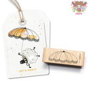 cats on appletrees スタンプ☆Parasol 2☆パラソル 傘 ビーチ 海【メール便発送可】木製 プレゼント クラフト 雑貨 保育園 幼稚園 先生