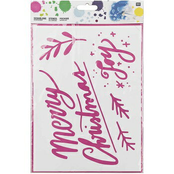 DIY・クラフト・インテリア・看板・ロゴ・丸型・窓のデコレーションにおすすめステンシルシート　ステ..