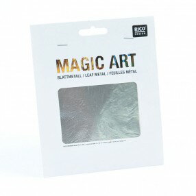MAGIC ART Silver シートタイプ　シルバー（6枚入り）デコパージュ・カルトナージュの装飾に！　銀箔風..