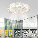 シーリングファンライト LED 調光調色 DCモーター シーリングライト シーリングファン 8畳 10畳 12畳 APP対応 静音 節電 省エネ 薄型 北欧 サ...