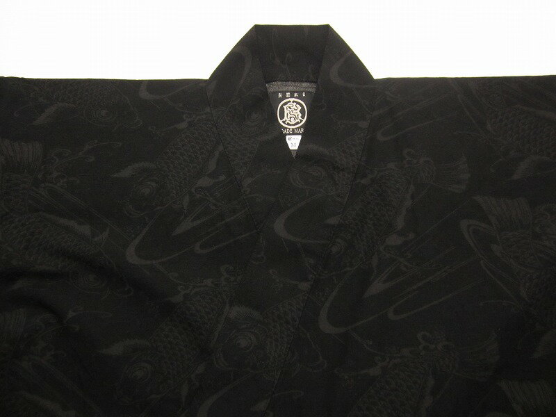 着画あり Size : M (シャツ) / M (パンツ) BLACK SIGN ブラックサイン “Climbing Carp” 登鯉・サムエ・シャツ / 登鯉・サムエ・パンツ セットアップ BSSJ-23402 BSSP-23512