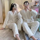 ふわふわ ペアパジャマ カップル ルームウェア 上下セット もこもこ パジャマ 長袖 ボア ナイトウェア 部屋着 可愛い 女性 男性 肌触り 裏起毛 暖かい プ...