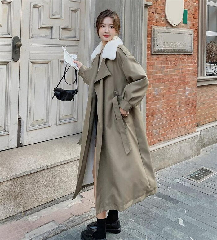 ロング モッズコート レディース 裏起毛 コート フェイクファージャケット 厚手 防寒 もこもこ ロング丈 アウター カジュアル ジャケットゆったり 無地 防寒...