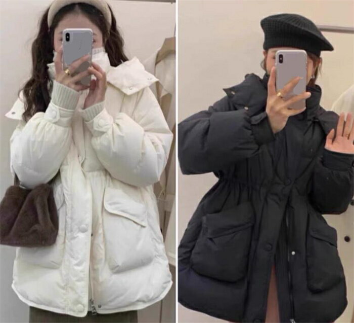 ダウンジャケット レディース ショート丈 ダウンコート ポケット付き 厚手 防寒 もこもこ 軽量 アウター カジュアル ジャケットゆったり 無地 防寒 暖かい ...