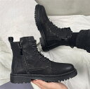 ブーツ メンズ 本革 靴 ショートブーツ フラットヒール ワークブーツ レースアップ シューズ エンジニアブーツ レザーブーツ 大人 ビジネス カジュアル お洒...