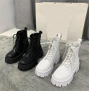 ワークブーツ レディース ショートブーツ エンジニアブーツ 厚底ブーツ レースアップ ブーツ おしゃれ シューズ 秋冬 美脚 靴 痛くない 卒業式 入学式 シン...
