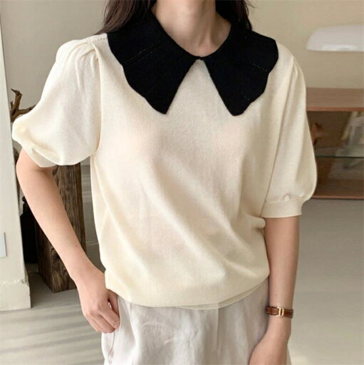 ニット 半袖 シャツ レディース サマー ニット ブラウス 半袖 トップス シャツ 女性 ゆったり 体型カバー 綺麗め 大人可愛い カットソー おしゃれ オフィス カジュアル 秋新作 送料無料! ニット 半袖 シャツ レディース サマー ニット ブラウス 半袖 トップス シャツ 女性 ゆったり 体型カバー 綺麗め 大人可愛い カットソー おしゃれ オフィス カジュアル 秋新作 送料無料!