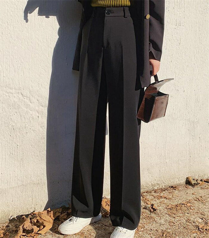 ワイドパンツレディースストレートボ...