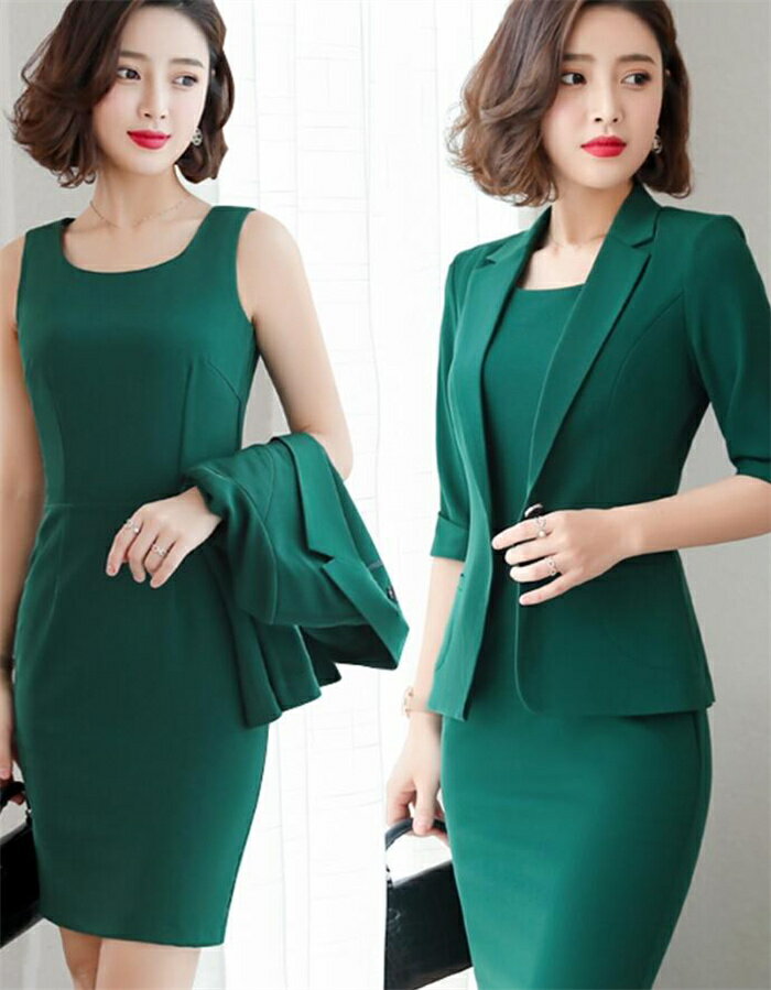 フォーマル スーツ レディース ワンピース スーツ セレモニー スーツ OL コート セットアップ オフィス 入学式 卒業式 ノーカラー ジャケットドレス スー...