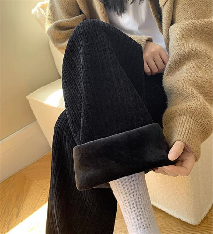 裏起毛ワイドパンツレディース秋冬ロ...