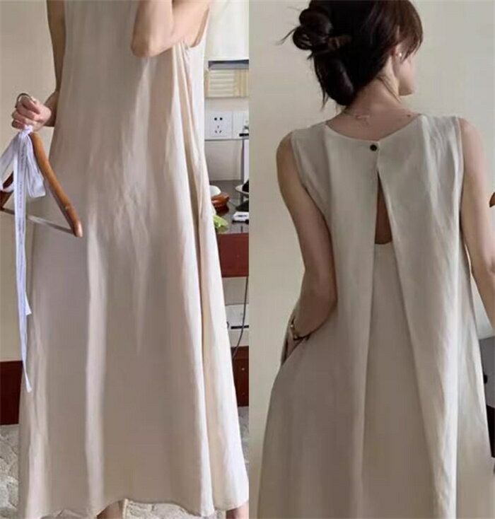 ノースリーブ ワンピース レディース フレア ロング ワンピース リゾート ワンピ サマードレス マキシ丈 Aライン カジュアル おしゃれ シンプル 体型カバー お洒落 可愛い 送料無料!