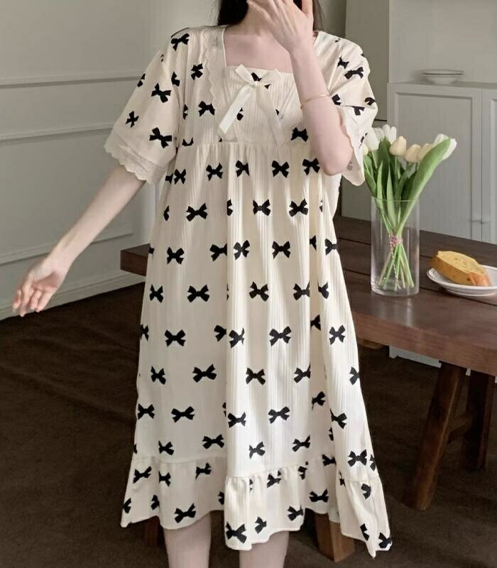 ルームウェア ワンピース レディース 可愛い パジャマ 部屋着 フレアドレス 大きいサイズ 半袖 ワンピ 外出 体型カバー 着痩せ パジャマ ギフト プレゼント...