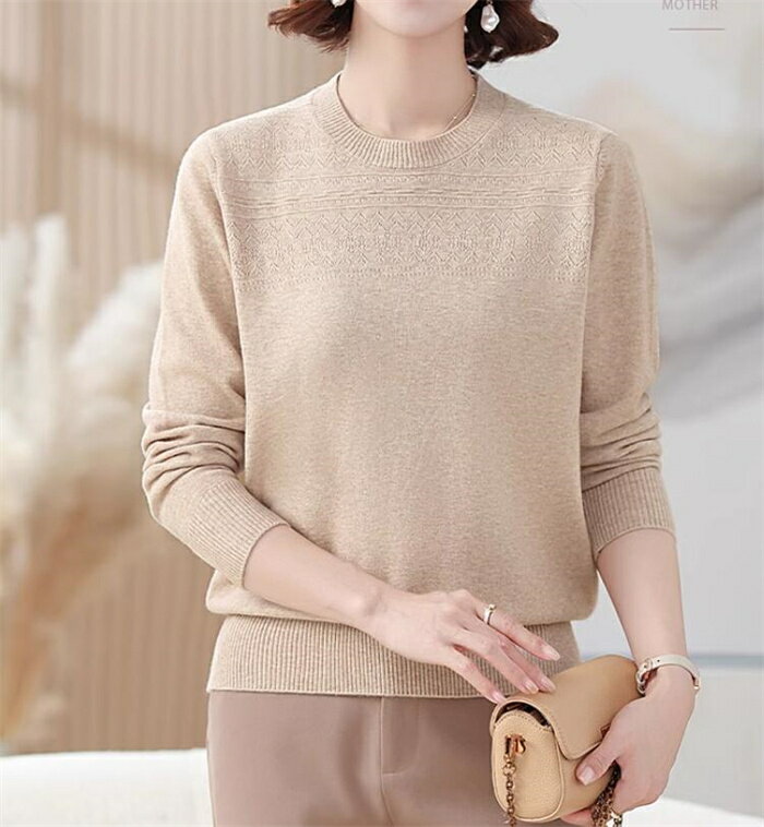 ニットセーター シニアファッション ニットトップス レディース 長袖 セーター あたたかい おしゃれ 高齢者服 女性 60代 70代 80代 おばあちゃん 誕生日 暖かい プレゼントのサムネイル