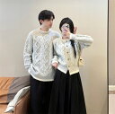 カップル セーター ペアルック 長袖ニットセーター おそろい ペア 部屋着 レディース ニットカーディガン メンズ ニット トップス 綺麗 カジュアル きれいめ...