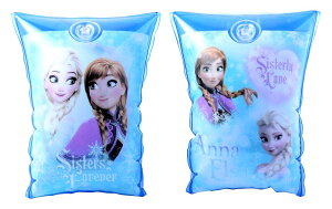 ◇ キャラクター アームリング アナと雪の女王( ブルー系 )( サイズ 約25×16cm 対象年齢は1.5歳以上~6歳未満くらいのお子様です。) ( アナ雪 アナ エルサ オラフ ディズニー こども 浮輪 うきわ 浮き袋 ウキワ )
