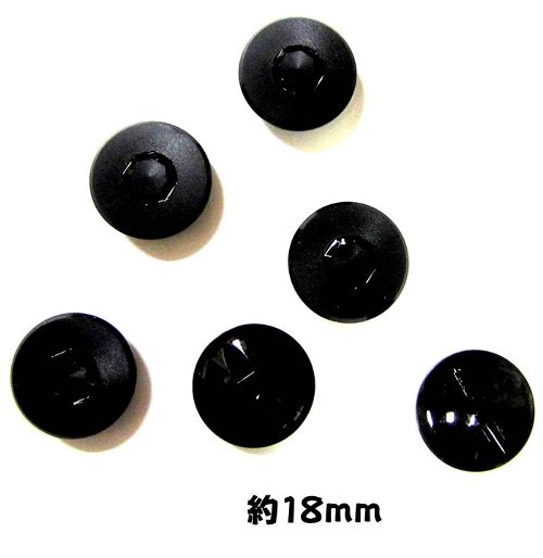 乐天商城 - ＜店頭在庫処分＞バラバラ 特価 ボタン （ 釦 ) 黒系 （ 18ミリ ) ぼたん 飾り オシャレ ばらボタン 綺麗