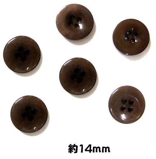 乐天商城 - ＜店頭在庫処分＞バラバラ 特価 ボタン （ 釦 ) 茶系 （ 14ミリ ) ぼたん 飾り オシャレ ばらボタン 綺麗
