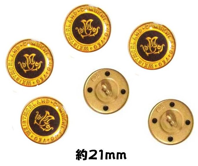 乐天商城 - ＜店頭在庫処分＞バラバラ 特価 ボタン （ 釦 ) ゴールド／エンジ系（ 21ミリ ) ぼたん 飾り オシャレ ばらボタン 綺麗