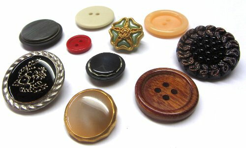 ＜店頭在庫処分 10個セット＞バラバラ 特価 ボタン （ 釦 ) 10個セット ＃504（ すべて1セット限りです。追加はありません ) ぼたん 飾り オシャレ ばらボタン 綺麗