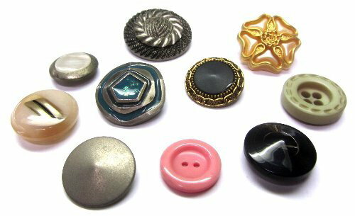 ＜店頭在庫処分 10個セット＞バラバラ 特価 ボタン （ 釦 ) 10個セット　＃514（ すべて1セット限りで..