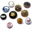 <店頭在庫処分 10個セット>バラバラ 特価 ボタン ( 釦 ) 10個セット #531( すべて1セット限りです。追加はありません ) ぼたん 飾り オシャレ ばらボタン 綺麗