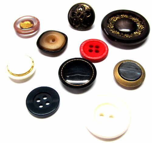 ＜店頭在庫処分 10個セット＞バラバラ 特価 ボタン （ 釦 ) 10個セット　＃533（ すべて1セット限りです。追加はありません ) ぼたん 飾り オシャレ ばらボタン 綺麗