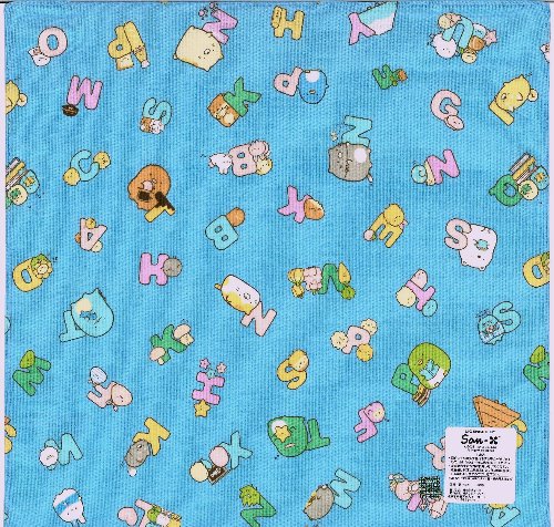 キャラクター ハンカチ すみっコぐらし ( ブルー系 ) ( サイズ 30×30cm 綿100% )( すみっこ すみっコ すみっこぐらし お出かけ おとな 子供 キッズ ハンカチーフ )【メール便 OK】