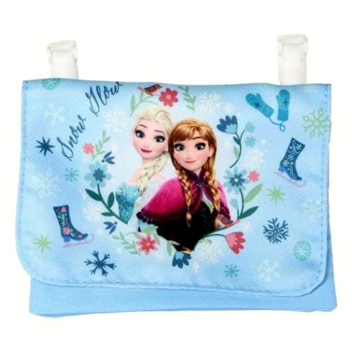 Rakuten - 移動ポケット （ ポケットポーチ ) アナと雪の女王（ ブルー系 ) （ サイズ　約11×14.5×（厚さ）2.5cm ) ( 移動ポケット アナと雪の女王 移動ポケット アナ雪 移動ポケット ポケットポーチアナと雪の女王 ポケット ポーチ ポシェット ショルダー ）