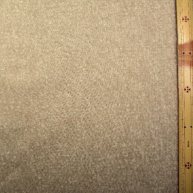 ＜1mカットクロス＞ デニム調 カラー オックス 無地 ベージュ （ 約110cm幅×100cm ) はぎれ1m ハギレ