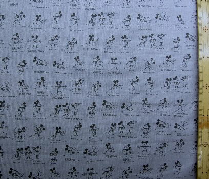キャラクター 生地 ミッキーマウス （ グレー ) 柄番号90( 生地 ミッキー 生地 ミッキー生地 生地ミッキー 生地 ミッキーマウス 生地 ディズニー 生地 ミニー 生地 )
