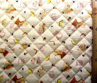 乐天商城 - Q- キルティング 生地 布 ころころコロニャ （ 薄ベージュ ）柄番号2キルティング生地 キルト 生地幅−約106cm 表地−オックス
