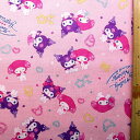 巾着袋 ( 材料セット ) レシピ付き マイ メロディ & クロミ ( アニバーサリー ピンク系 ) 柄番号125( 2025 ) 【体操服入れ 給食袋 お弁当袋 コップ袋が各1個 ( 合計4個 ) 作れます】 ( マイメロ まいめろ マイメロディ サンリオ 紫 )(4)
