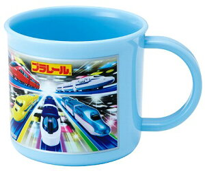 キャラクター コップ ( プラカップ ) プラレール ( 薄ブルー系 ) 200ml ( ドクター イエロー 黄色 系 電車 はやぶさ こまち 新幹線 ) 【×メール便 ( ゆうパケット ) 不可】