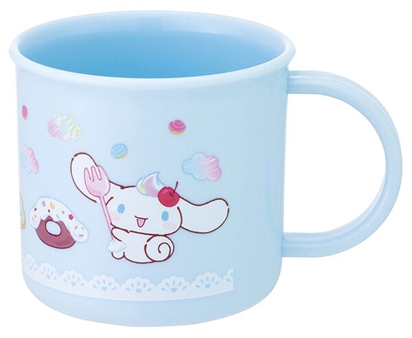Cups, Cup Bags - キャラクター コップ （ プラカップ ) シナモロール （ Fancy Snacks Sweets ブルー系 ) 200ml （ シナモン シナモンロール しなもん サンリオ 青 コップ ランチグッズ ランチ お弁当 給食 キッズ 子供 ）【×メール便 不可】