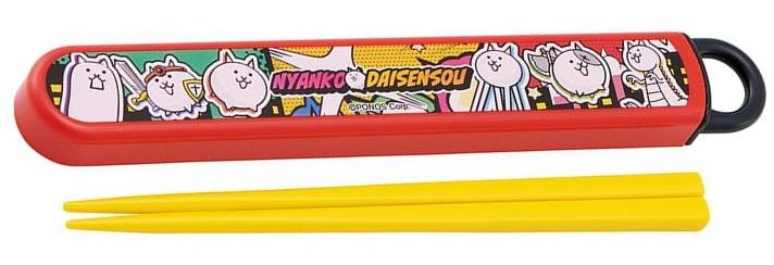 キャラクター 引フタ箸箱セット ( お箸 ) にゃんこ大戦争 ( にゃんこ大戦争 26 レッド系 ) 165mm ( にゃんこ大戦争お箸 にゃんこ大戦争 お箸 ...
