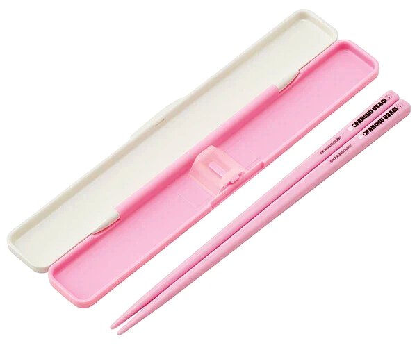 キャラクター 箸箱セット （ お箸 ) おぱんちゅうさぎ（ ストロベリー ) （ 本体 約31×190×13mm ） （ お箸 おぱんちゅうさぎ おパンチュウサギ オパンチュウサギ グッズ おはし おぱんちゅうさぎ箸箱セット お箸セット カトラリー )