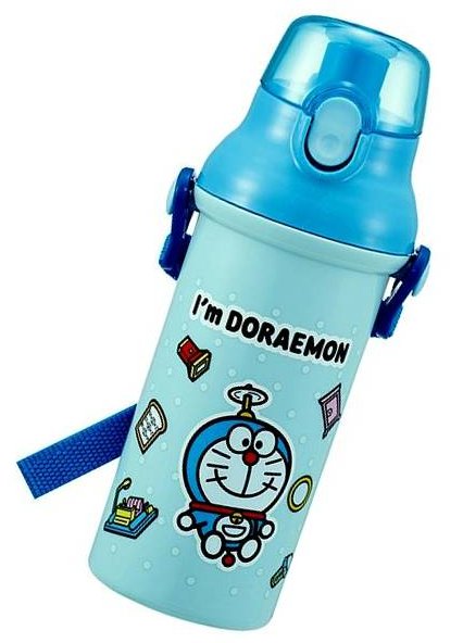 キャラクター 水筒 ドラえもん（ I'm Doraemon POP ブルー系 ) 480ml （ ワンタッチオープン 直飲みタイプ ) （ 水筒 ドラえもん 水筒 ドラえもん水筒 水筒ドラえもん ) 【×メール便 不可】