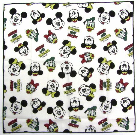 キャラクター ランチクロス ミッキー＆フレンズ（ オフホワイト系 クッキング ) ( サイズ　約43×43cm ..