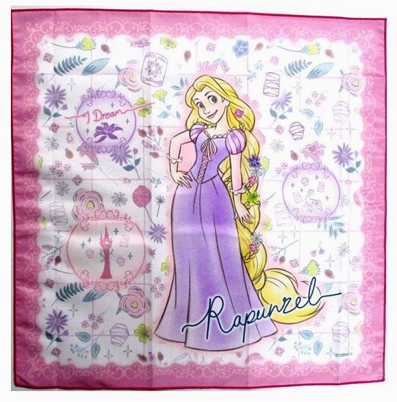 キャラクター （ ポリエステル100% ） ランチクロス ディズニープリンセス （ ラプンツェル ) ( サイズ 約43×43cm ）（ ランチョンマット 給食ナフキン ランチマット ）【メール便 OK】